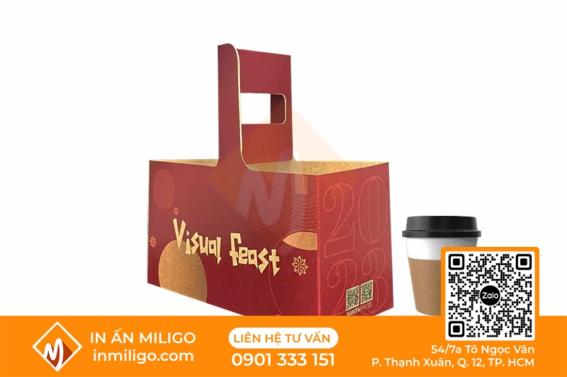 túi giấy đựng ly