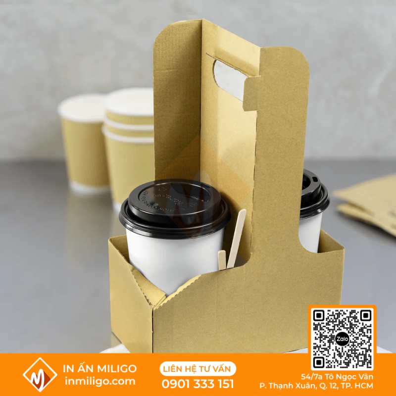 túi giấy đựng ly