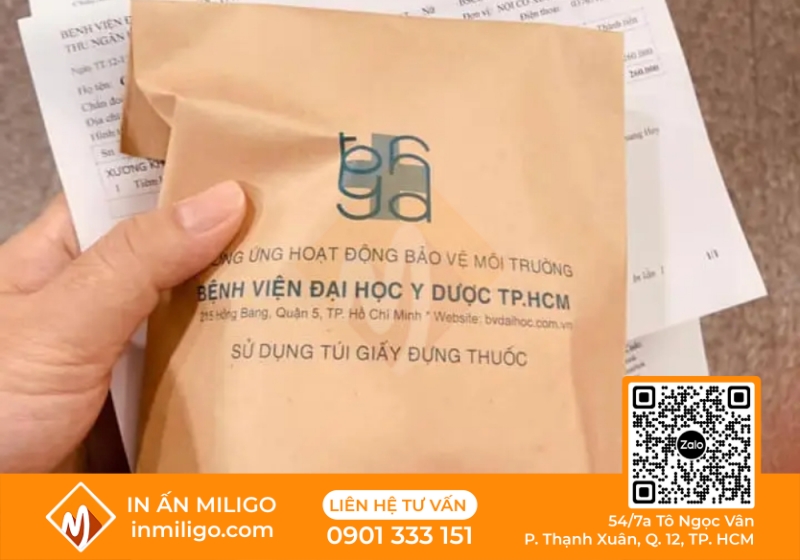 túi giấy đựng thuốc tây