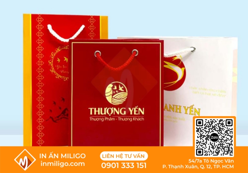 túi giấy đựng yến sào