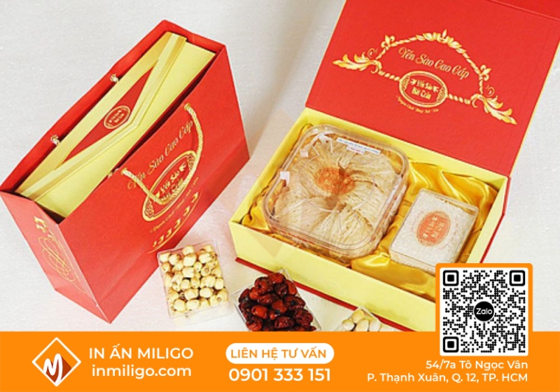 túi giấy đựng yến sào