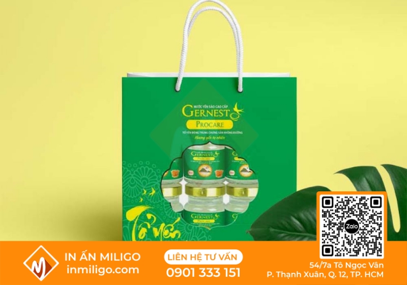 túi giấy đựng yến sào