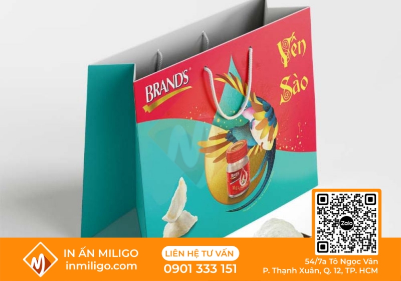 túi giấy đựng yến sào
