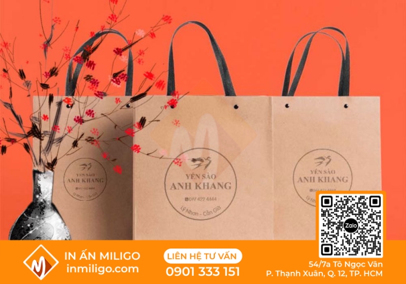 túi giấy đựng yến sào