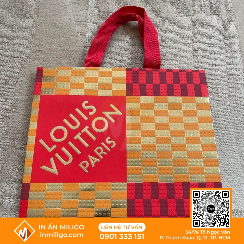 túi giấy kẻ caro