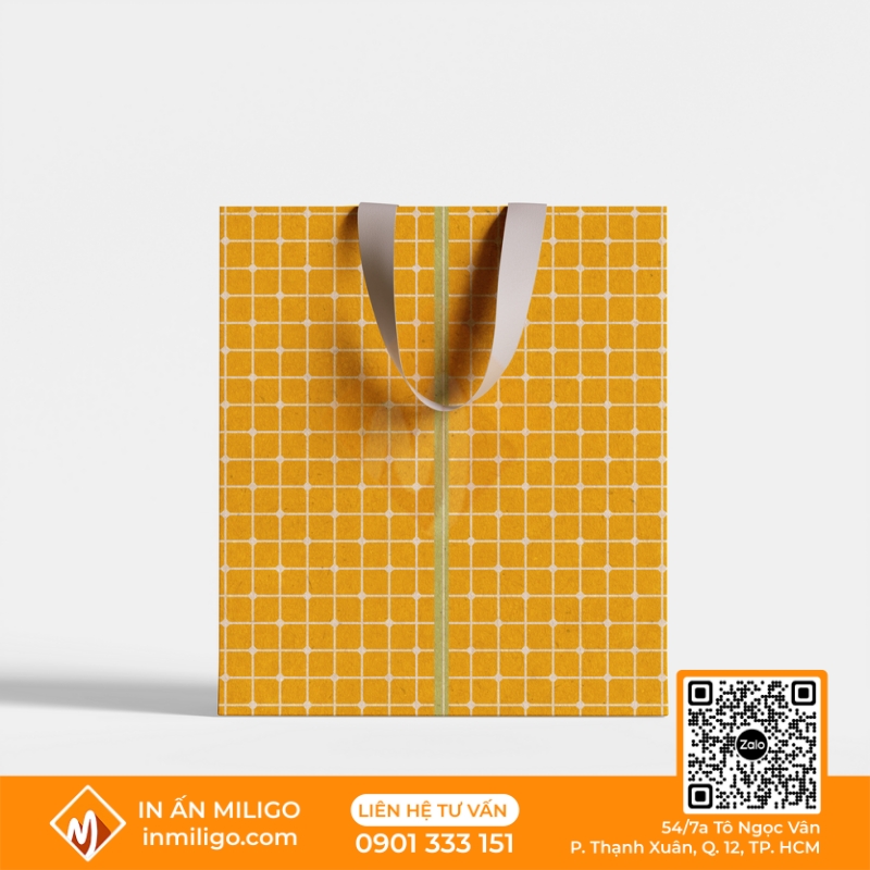 túi giấy kẻ caro