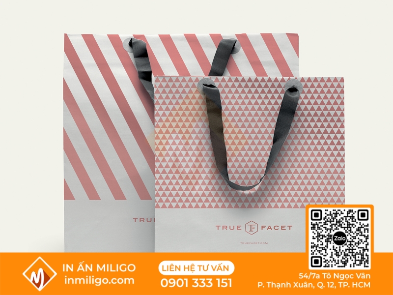 túi giấy kẻ caro