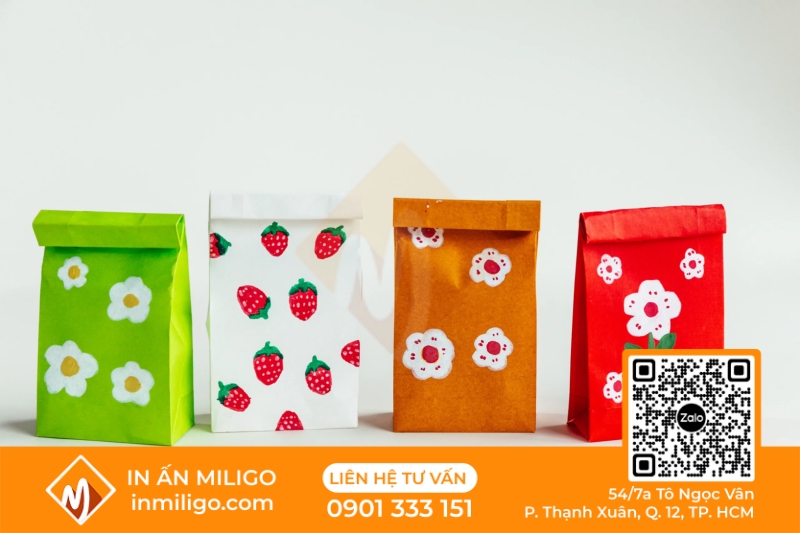 túi giấy nắp gập