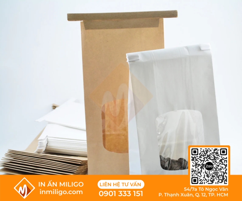 túi giấy nắp gập