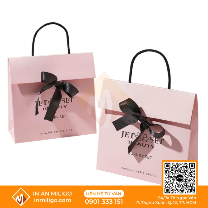 túi giấy nắp gập