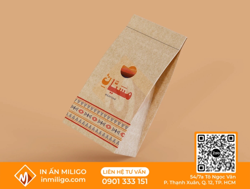 túi giấy nắp gập