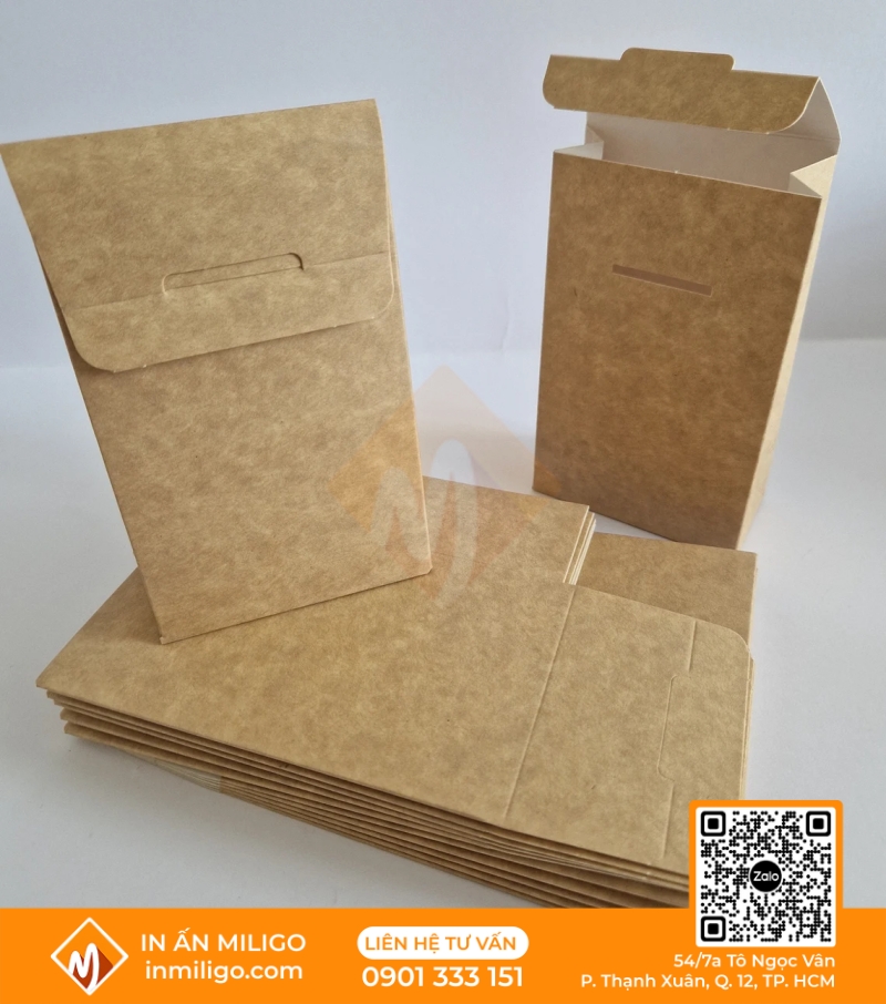 túi giấy nắp gập