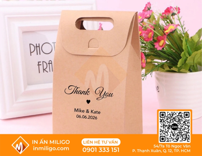 túi giấy nắp gập