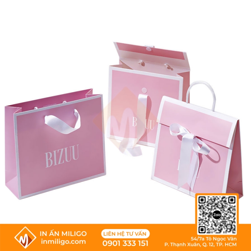 túi giấy nắp gập
