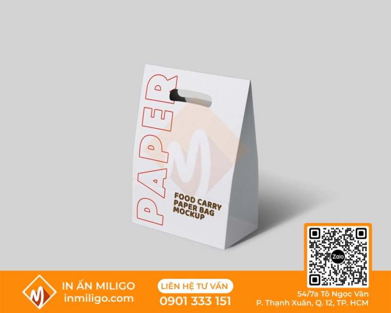 túi giấy nắp gập