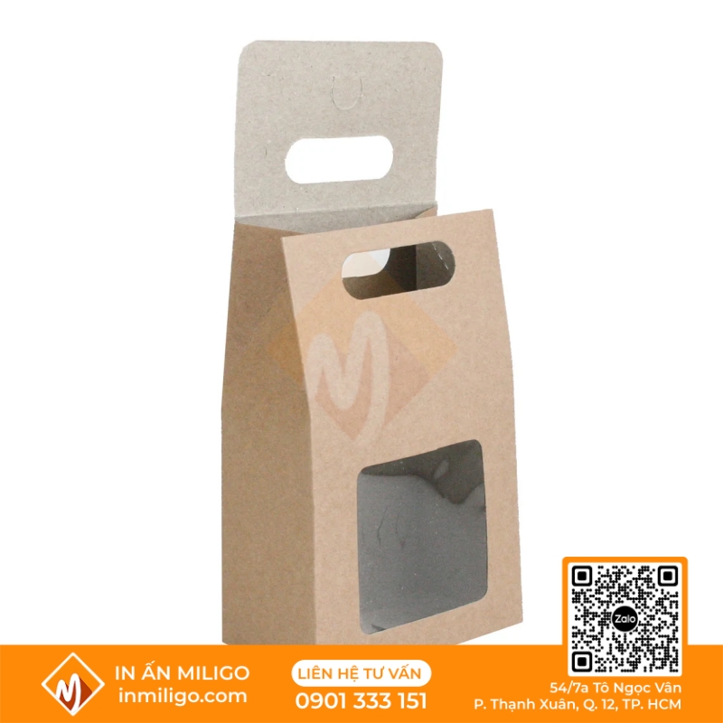túi giấy nắp gập