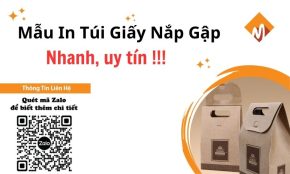 túi giấy nắp gập