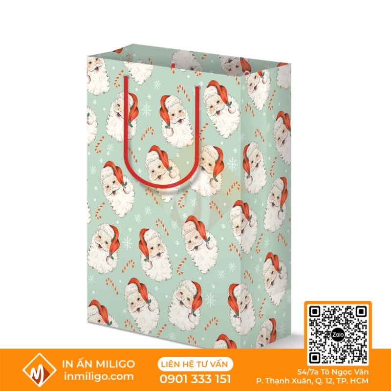túi giấy noel