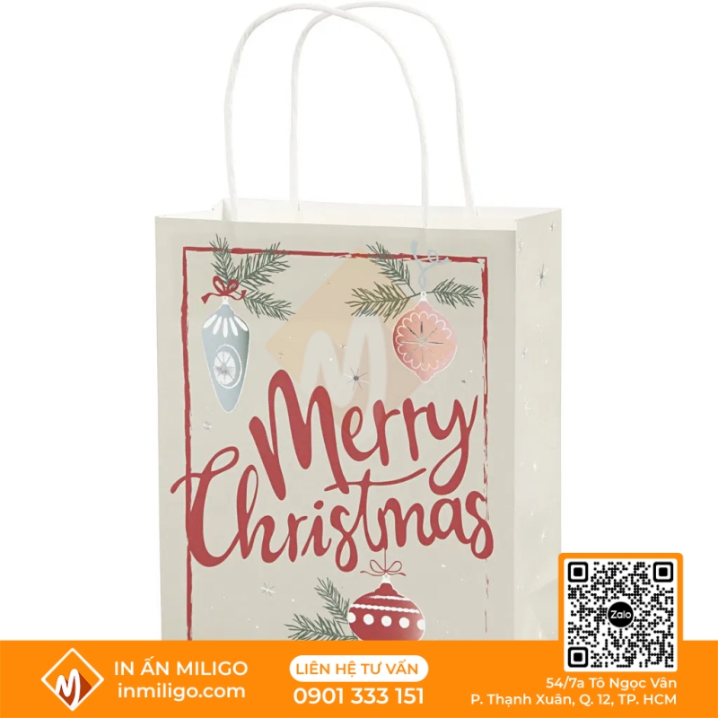 túi giấy noel