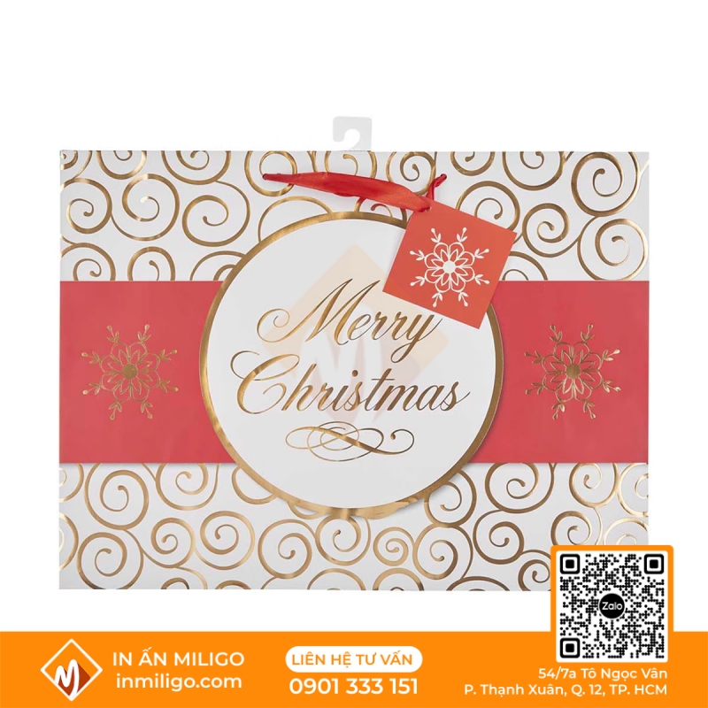 túi giấy noel