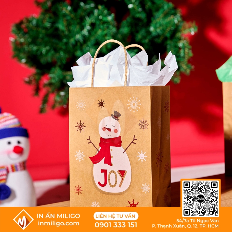 túi giấy noel
