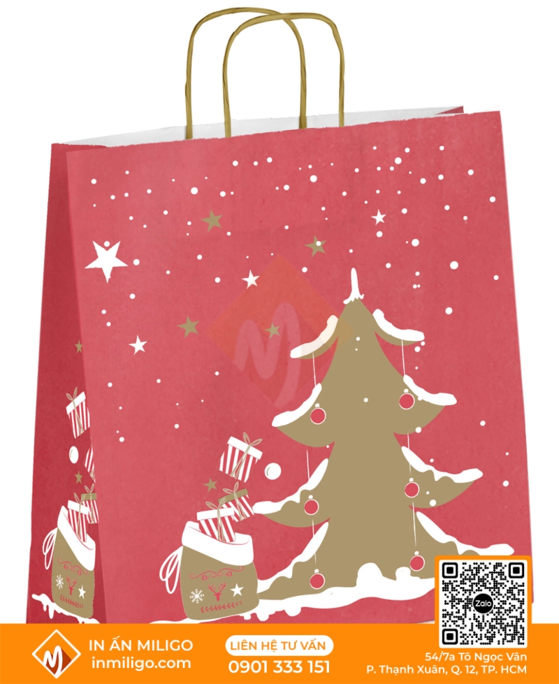 túi giấy noel