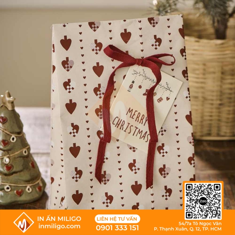 túi giấy noel