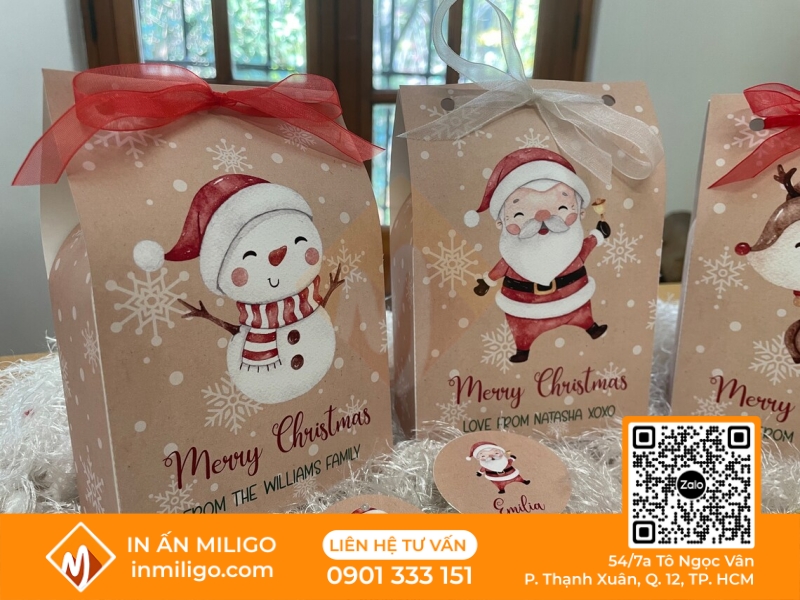 túi giấy noel