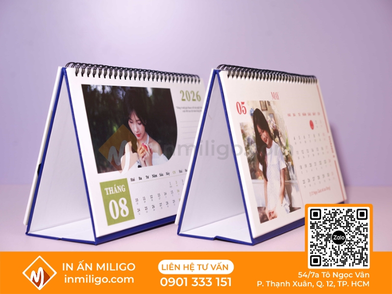 làm lịch để bàn