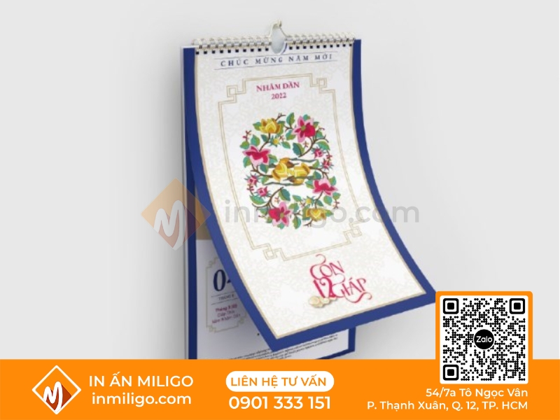 Lịch treo tường 12 tháng
