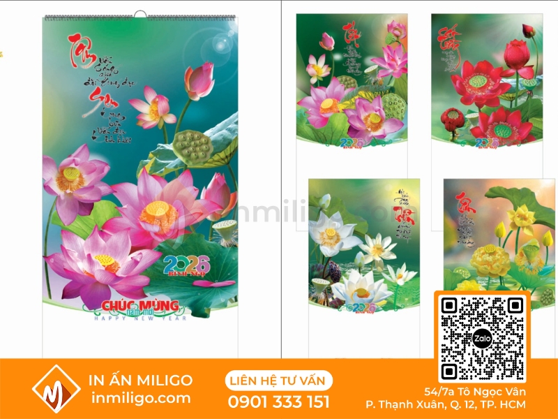 Lịch treo tường 12 tháng