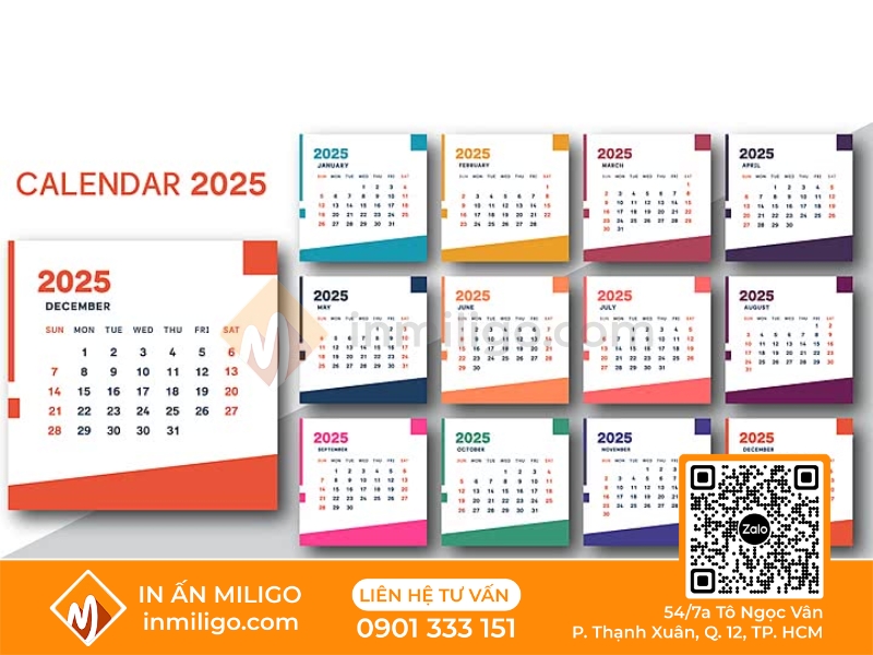 làm lịch để bàn