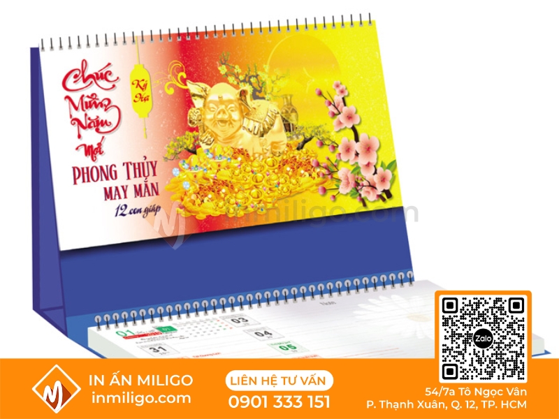 in lịch để bàn