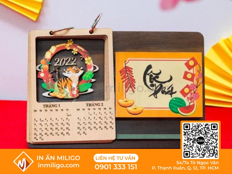 in lịch để bàn