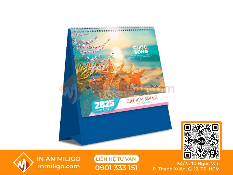 in lịch để bàn