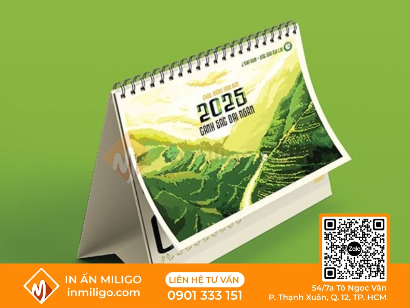 in lịch để bàn