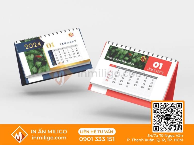 in lịch để bàn