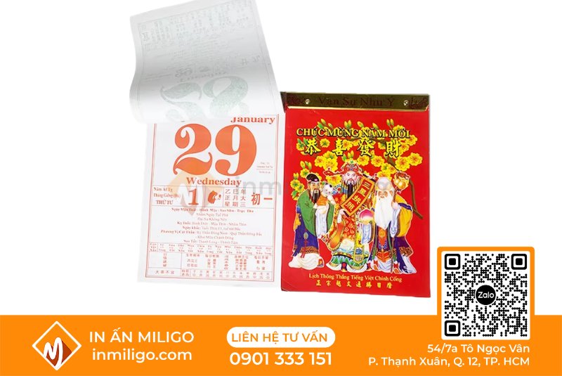 in lịch tết