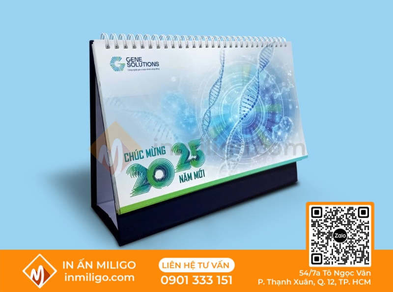 lịch để bàn chữ a