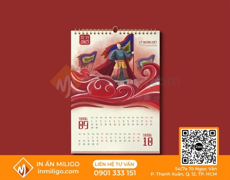 lịch treo tường 13 tờ