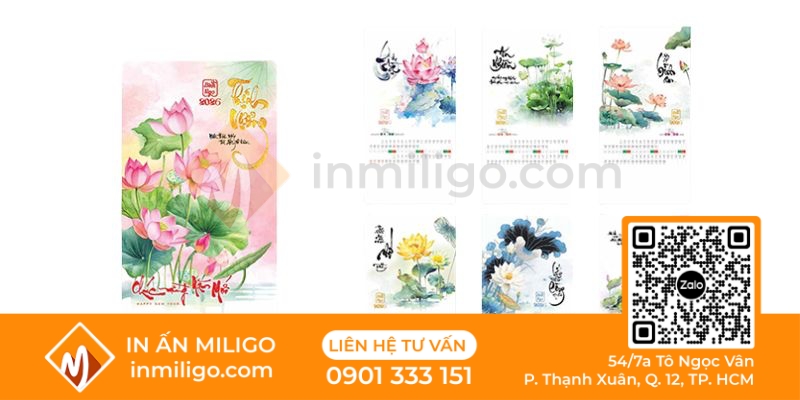 lịch treo tường 7 tờ