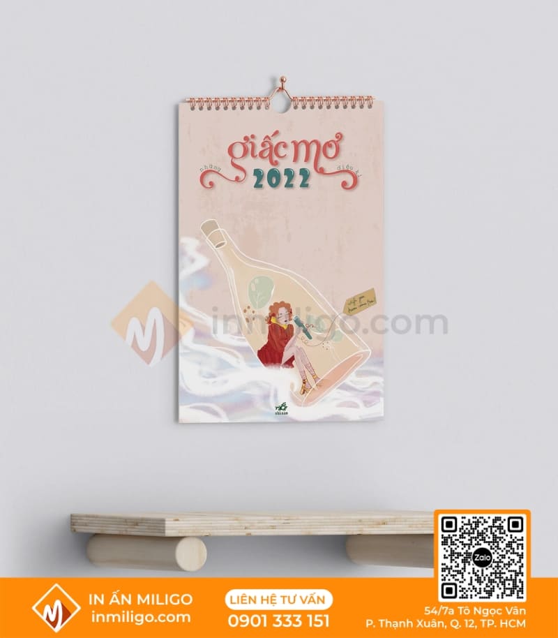 thiết kế lịch treo tường