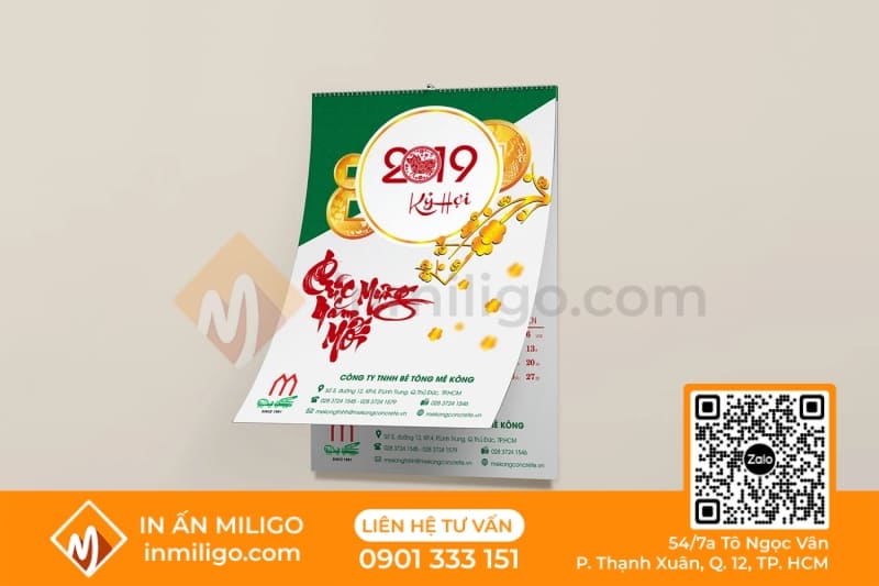 thiết kế lịch treo tường