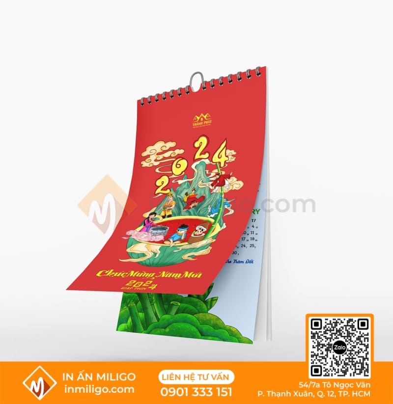 thiết kế lịch treo tường