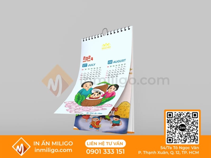 thiết kế lịch treo tường