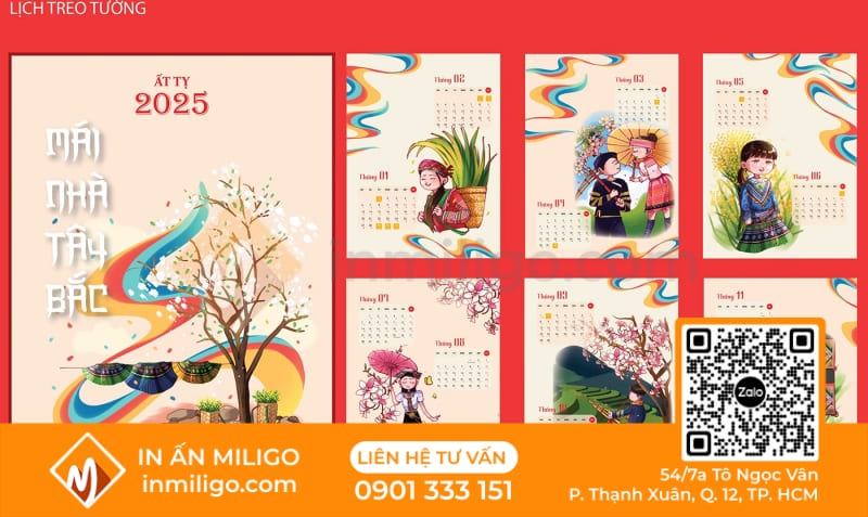 thiết kế lịch treo tường