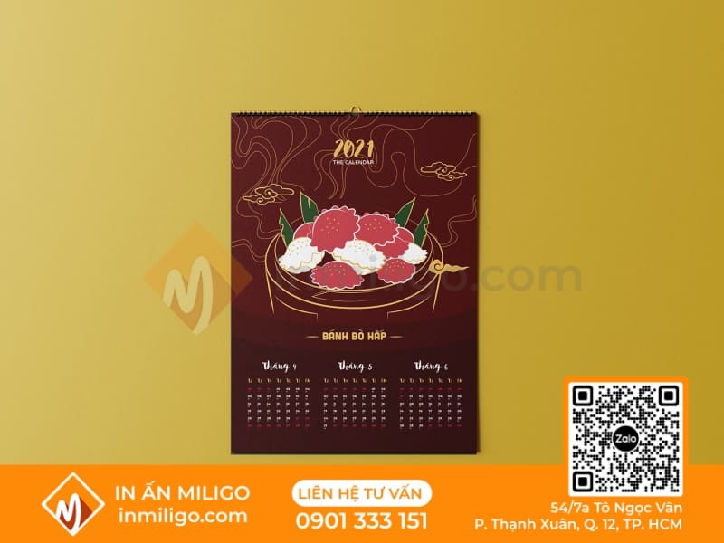 thiết kế lịch treo tường