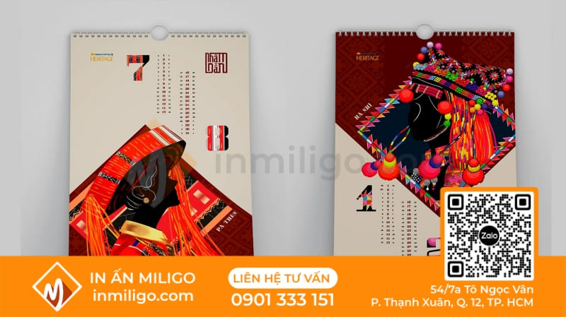 thiết kế lịch treo tường