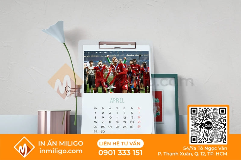 thiết kế lịch treo tường