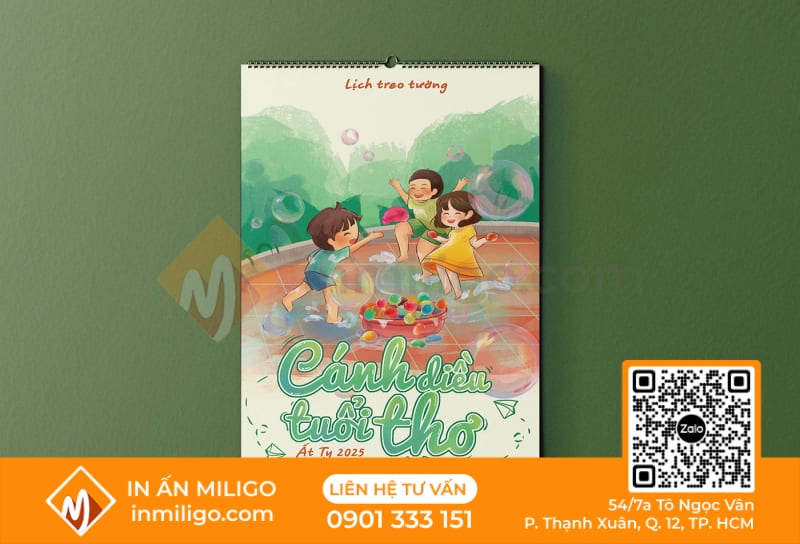 thiết kế lịch treo tường